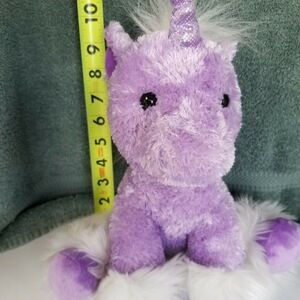 Aurora Dreaming of You Purple Unicorn Plush